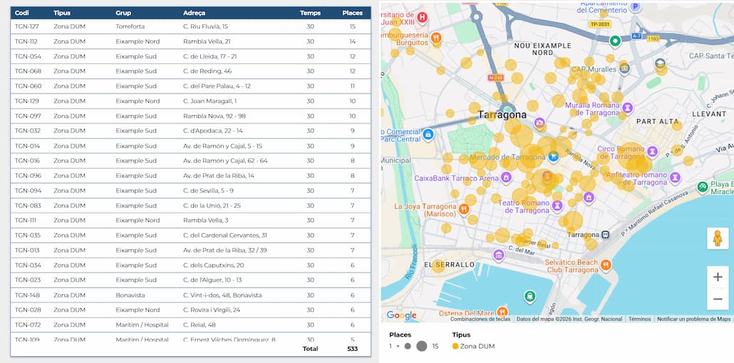 Taragona mapa zones DUM.jpg